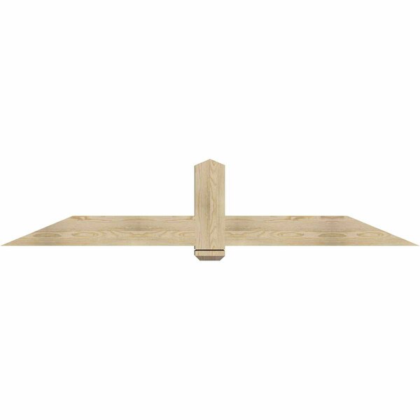 Ekena Millwork Eugene Rough Sawn Timber Gable Bracket, Douglas Fir, 84"W x 17"H x 6"D x 6"F, 5/12 Pitch GBW084X17X0606EUG00RDF - main